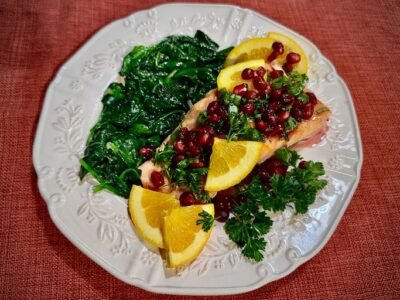 Pomegranate Glazed Salmon