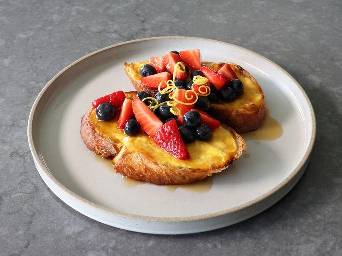 Baked Yogurt Custard Toast