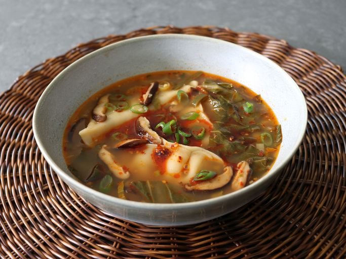 Spicy Potsticker Soup