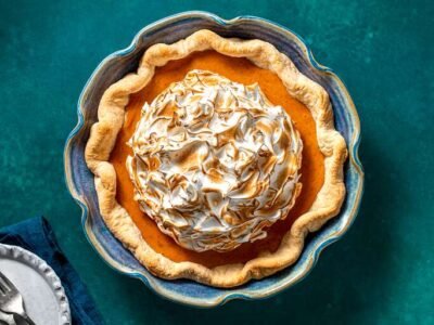 Pumpkin Pie with Vanilla Meringue