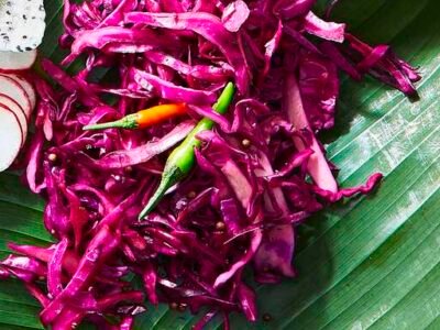Atchara (Filipino Pickled Red Cabbage)