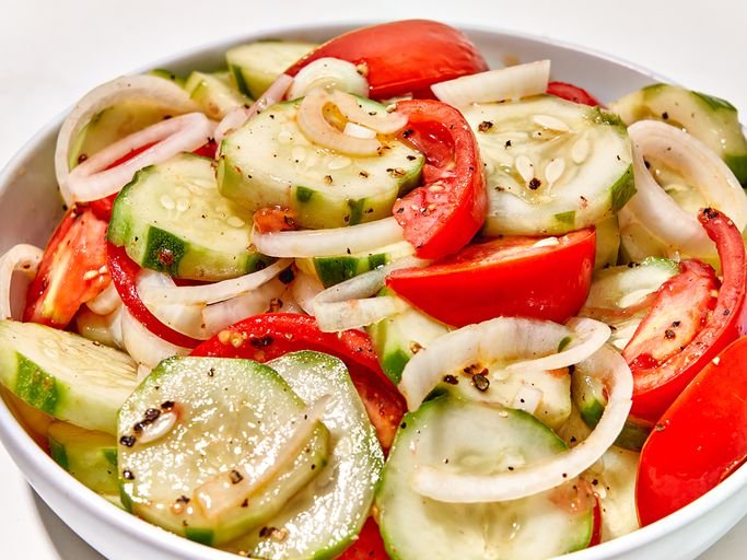 Mom’s Marinated Cucumber Tomato Salad