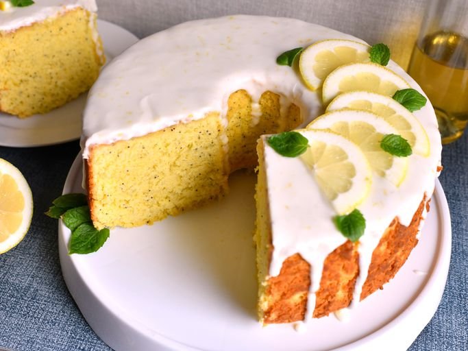 Limoncello Poppy Seed Chiffon Cake