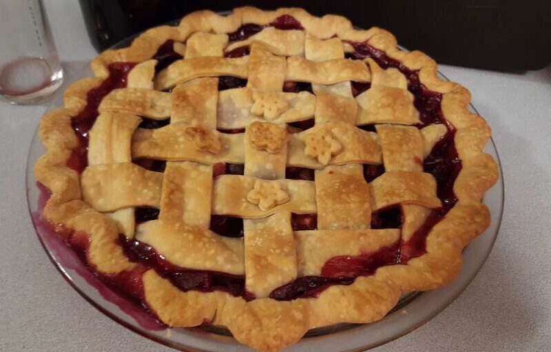 Blueberry Rhubarb Pie