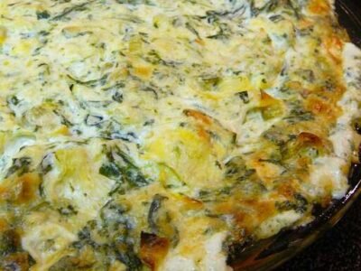 Veronica's Hot Spinach, Artichoke and Chile Dip