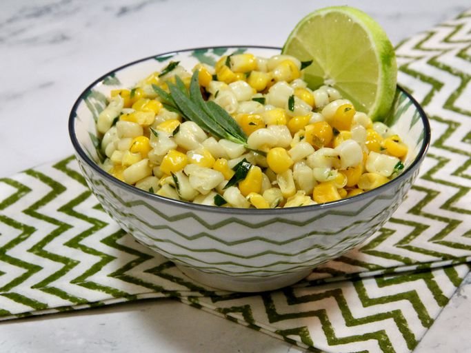 Corn with Tarragon and Lime