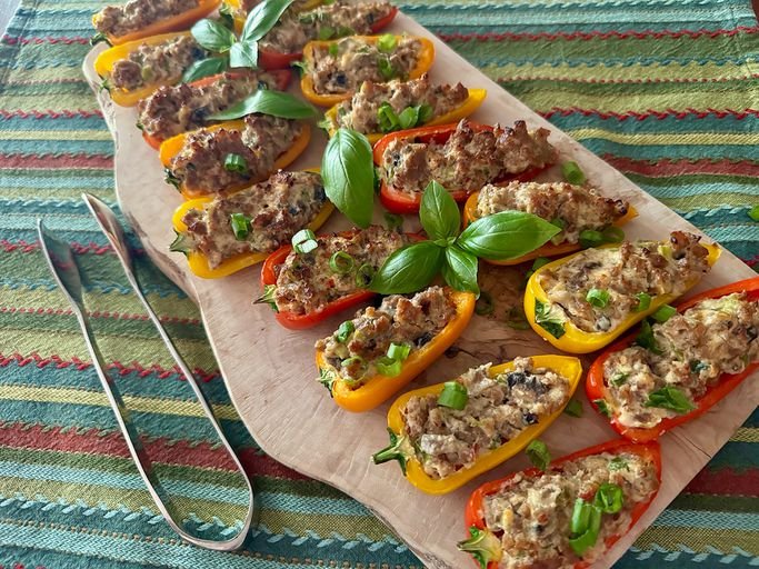 Sausage Stuffed Mini Peppers