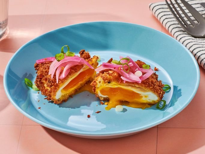 Crispy Fried Poached Eggs