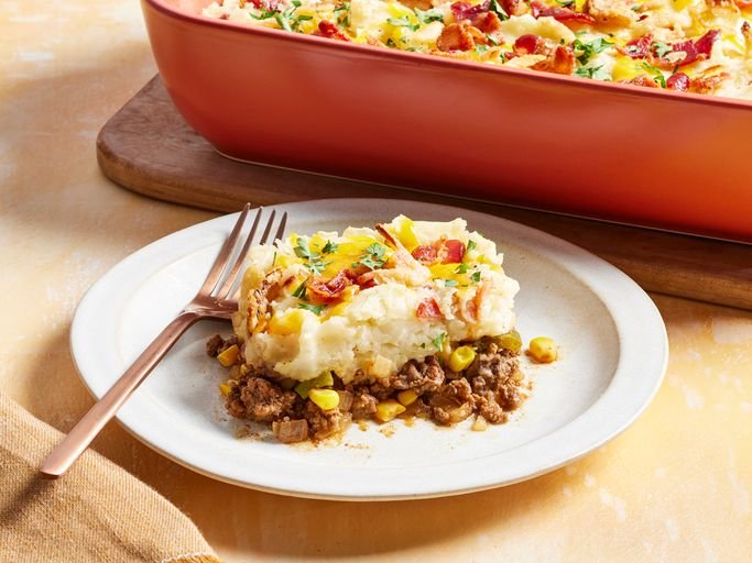 Cowboy Mashed Potato Casserole