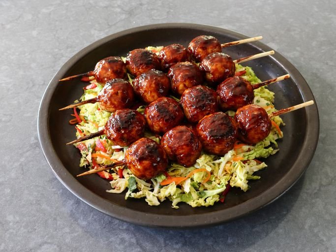 Grilled Chicken Meatballs