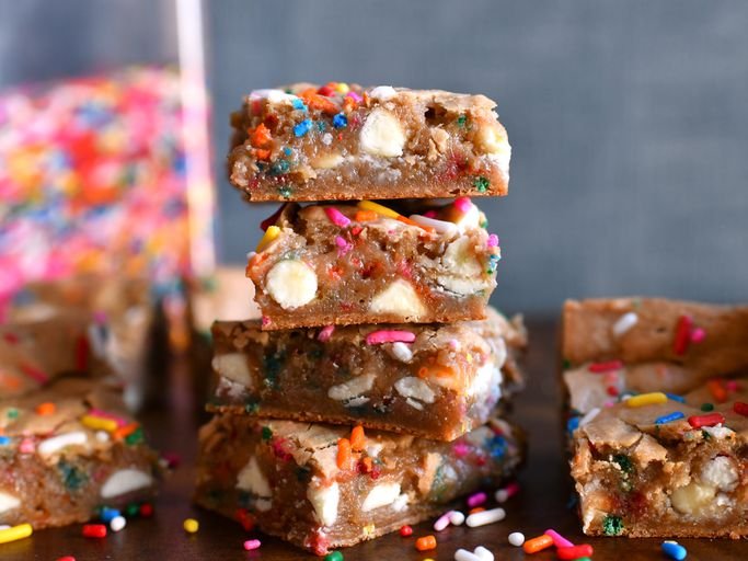 Malted Milk Funfetti Bars