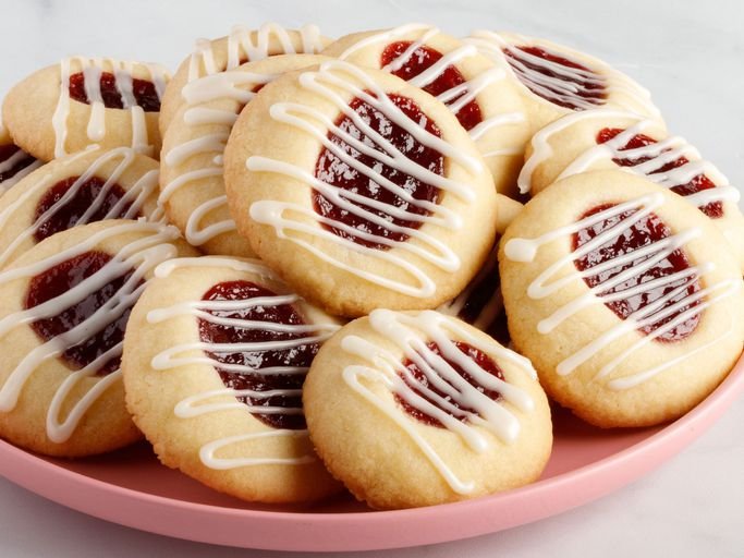 Raspberry Thumbprint Cookies