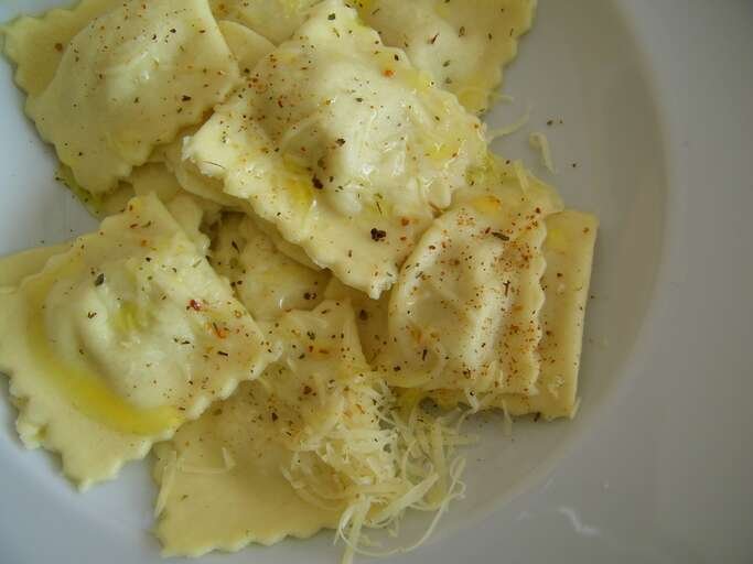 Chicken and Spinach Ravioli