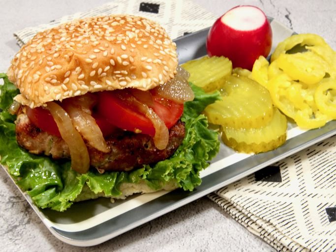 Turkey Burgers with Rice Krispies
