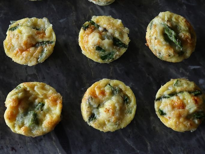 Asparagus and Ham Quiche Bites