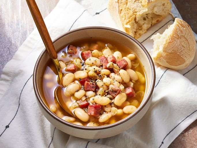 Slow Cooker Ham and Beans