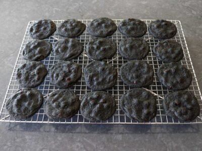 “Black Magic” Chocolate Chip Cookies