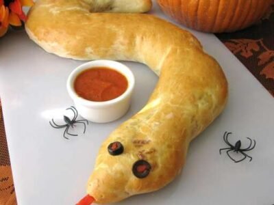 Spooky Calzone Snake